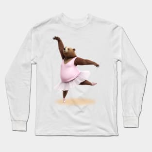 Chubby Bear Ballerina Long Sleeve T-Shirt